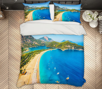 3D Beach Seaside 67098 Bed Pillowcases Quilt