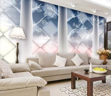 3D Transparent Leaves WC07 Wall Murals Wallpaper AJ Wallpaper 2 