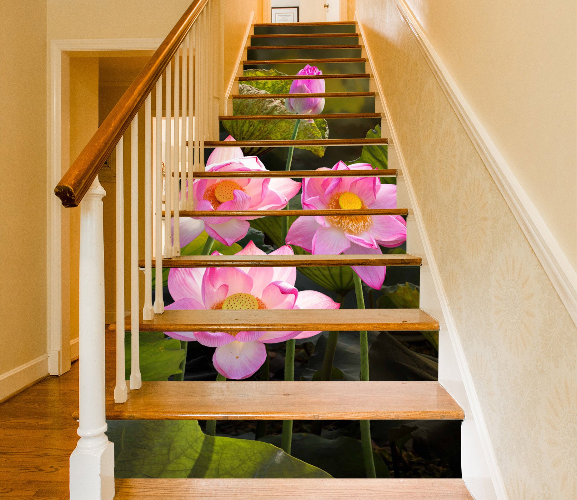 3D Elegant And Clean Lotus 526 Stair Risers