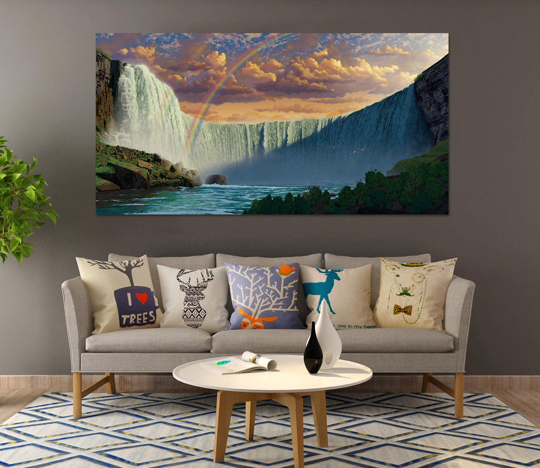 3D Niagara Falls 055 Vincent Hie Wall Sticker