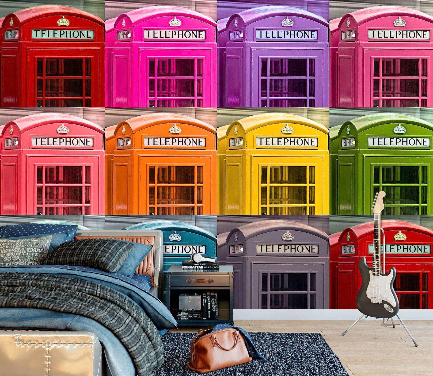 3D Color House 1403 Assaf Frank Wall Mural Wall Murals