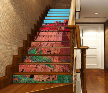 3D Mountain House Trees 90142 Allan P. Friedlander Stair Risers