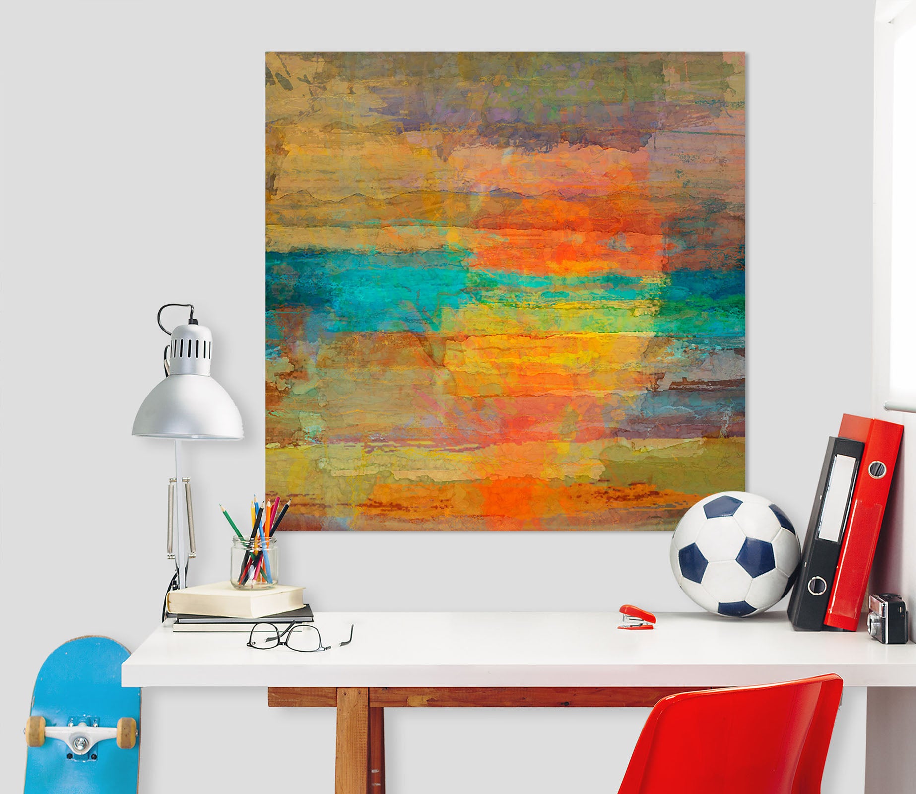 3D Sunset Sea 023 Michael Tienhaara Wall Sticker