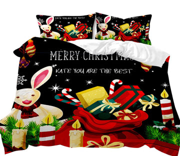 3D Gift 32083 Christmas Quilt Duvet Cover Xmas Bed Pillowcases