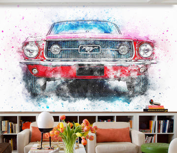 3D Foggy Car Light 951 Vehicle Wall Murals Wallpaper AJ Wallpaper 2 
