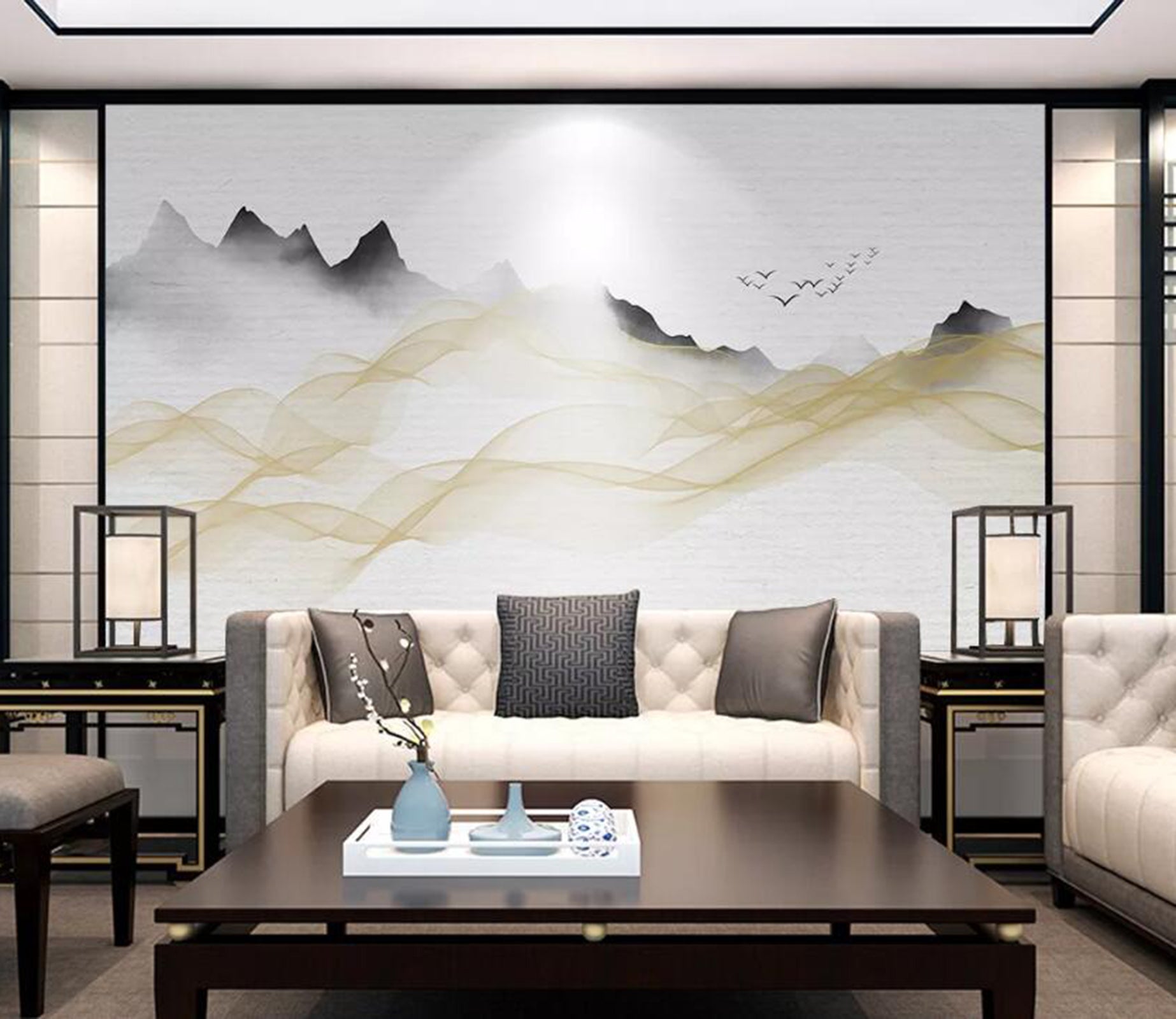 3D Color Wave WG47 Wall Murals Wallpaper AJ Wallpaper 2 