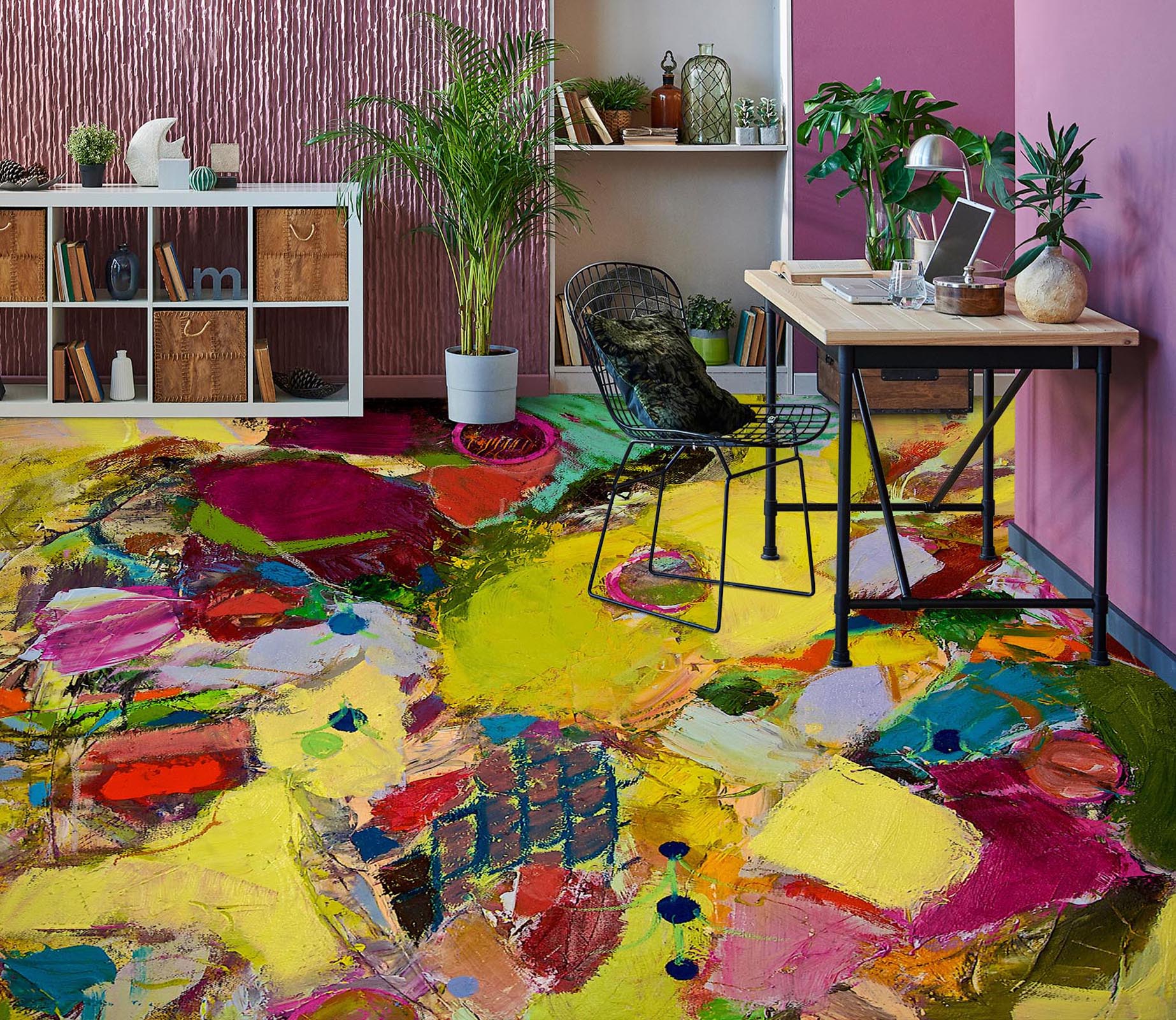 3D Pigment Color Block 9929 Allan P. Friedlander Floor Mural  Wallpaper Murals Self-Adhesive Removable Print Epoxy