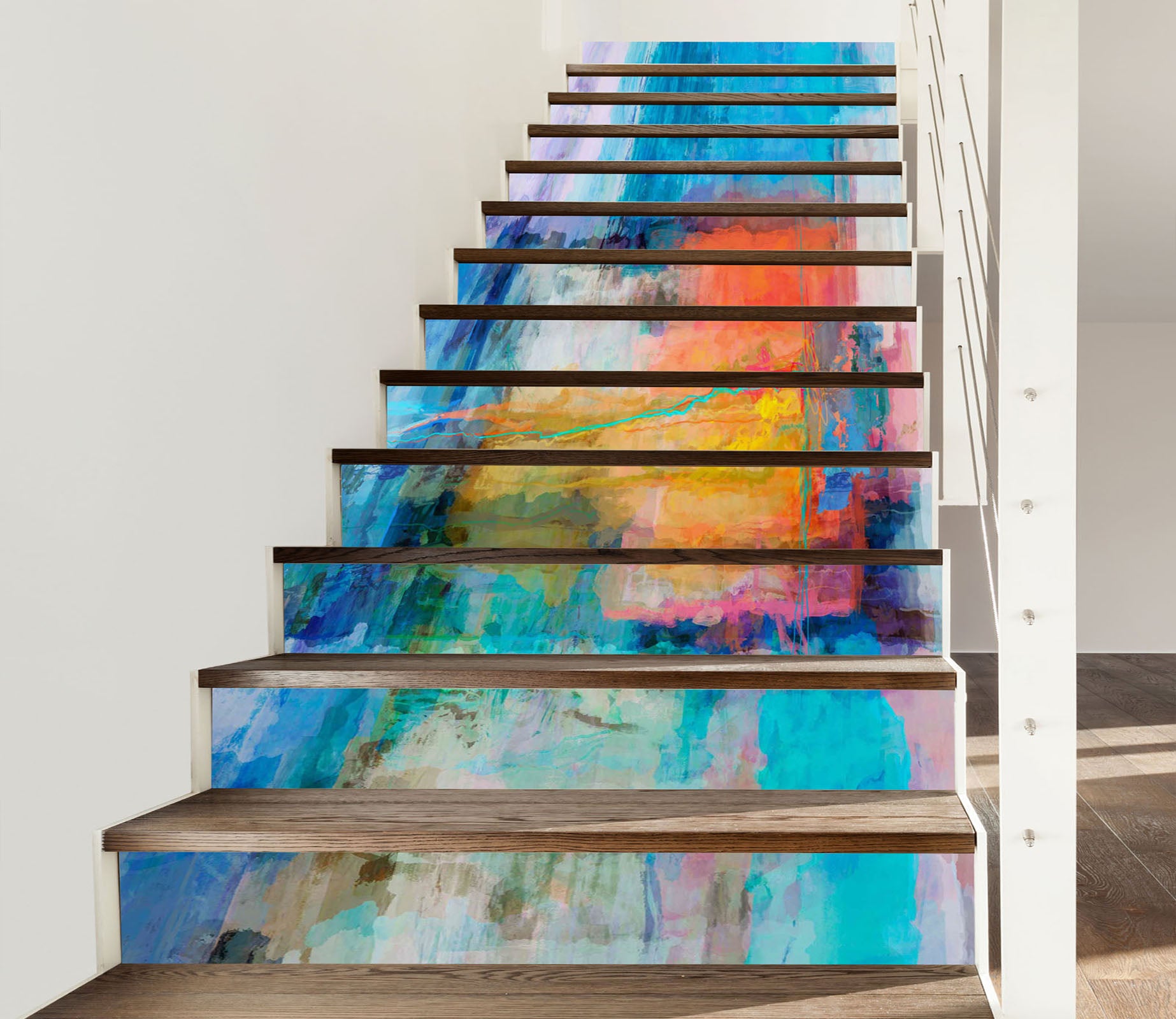 3D Colorful Pigment Texture 104182 Michael Tienhaara Stair Risers