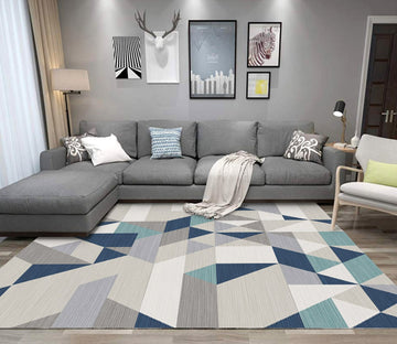 3D Modern Geometric Pattern WG412 Non Slip Rug Mat Mat AJ Creativity Home 