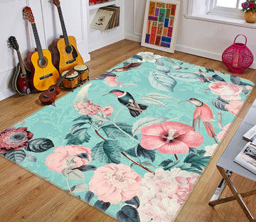 3D Leaf Bird 1025 Andrea haase Rug Non Slip Rug Mat