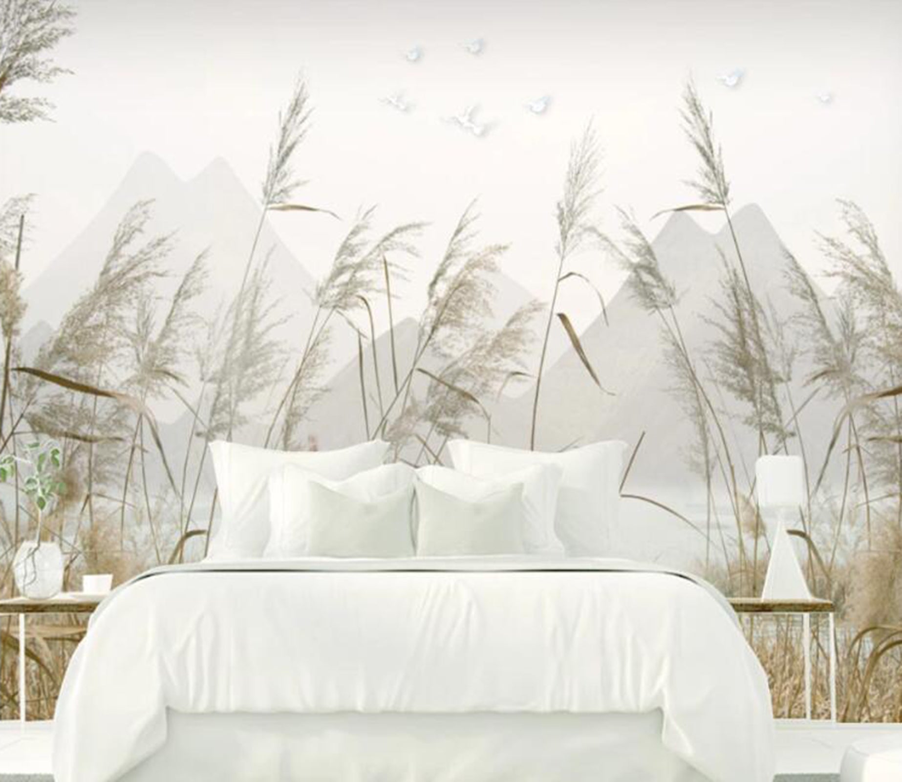 3D Reed Fluttering WC51 Wall Murals Wallpaper AJ Wallpaper 2 