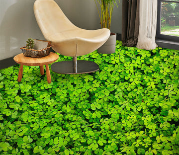3D Lucky Four-leaf Clover 256 Floor Mural  Wallpaper Murals Rug & Mat Print Epoxy waterproof bath floor