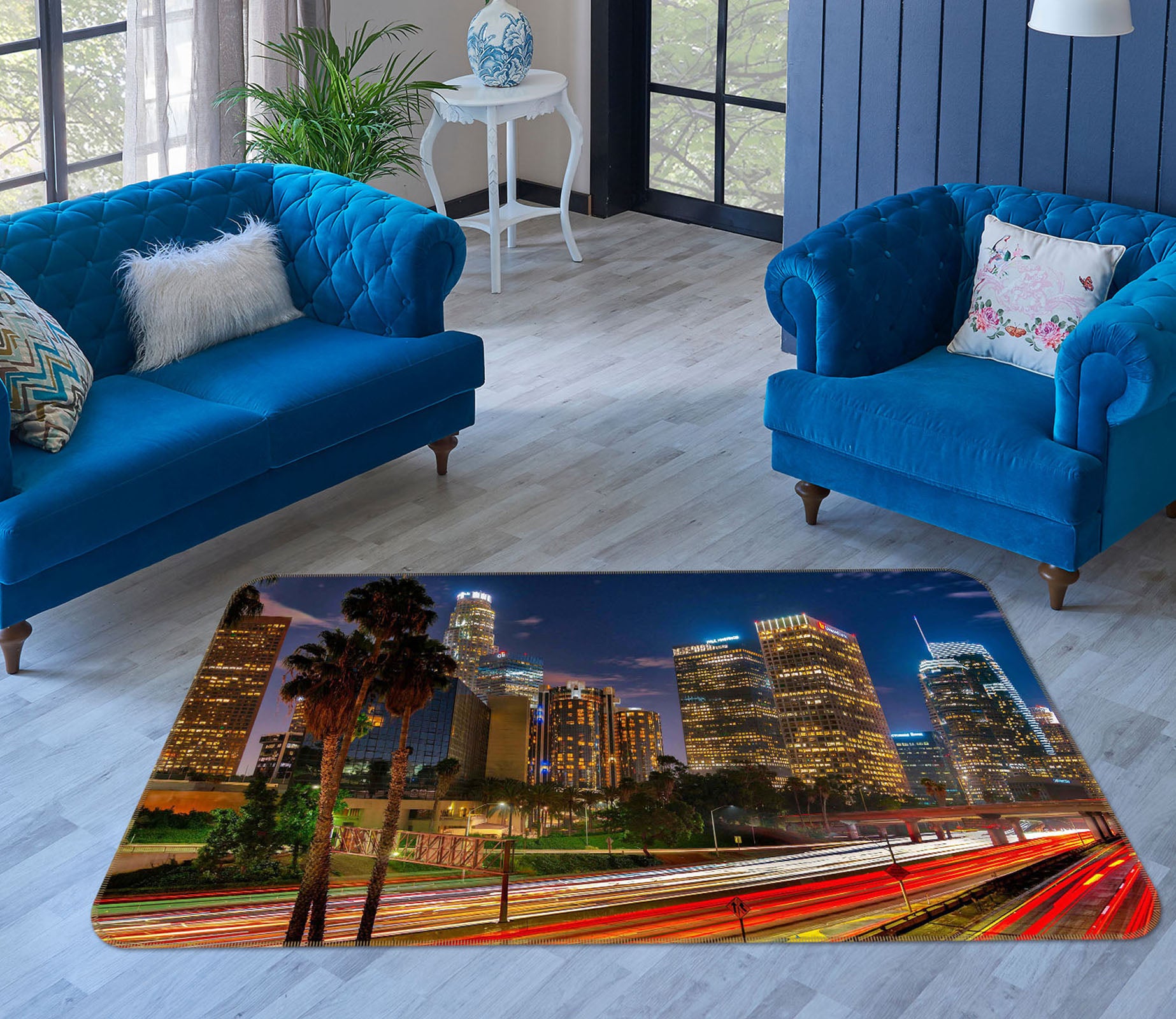 3D City Lights 1182 Marco Carmassi Rug Non Slip Rug Mat