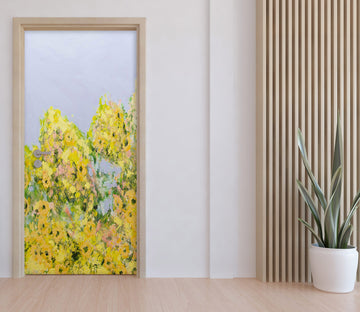 3D Yellow Floral Clump 93210 Allan P. Friedlander Door Mural