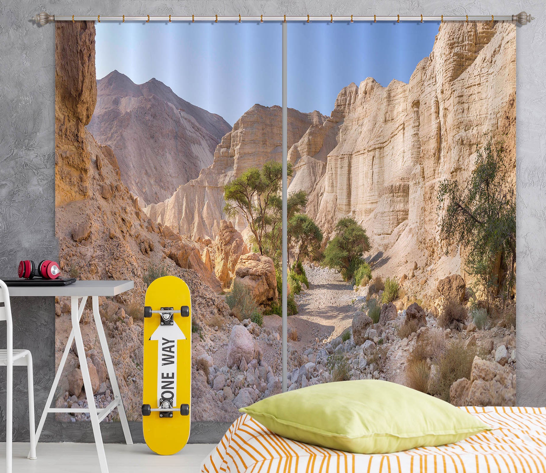 3D Sunny Valley 230 Assaf Frank Curtain Curtains Drapes
