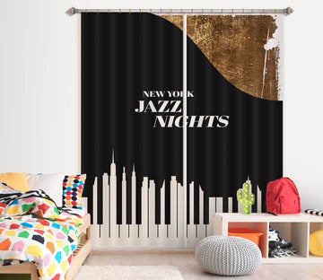 3D Piano Key Pattern 1066 Boris Draschoff Curtain Curtains Drapes