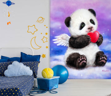 3D Love Panda Angel 5490 Kayomi Harai Wall Mural Wall Murals