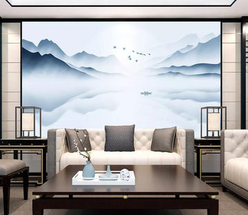 3D Misty Valley WC74 Wall Murals Wallpaper AJ Wallpaper 2 
