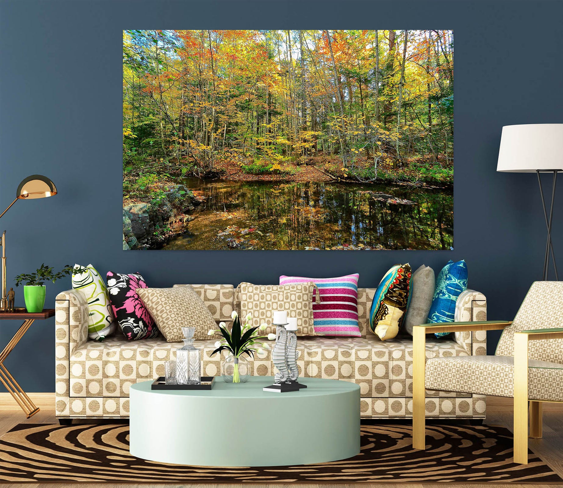 3D Pond Reflections 62123 Kathy Barefield Wall Sticker