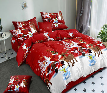 3D Santa Claus 32143 Christmas Quilt Duvet Cover Xmas Bed Pillowcases