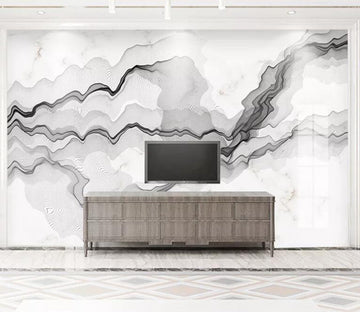 3D Black Wave WC71 Wall Murals Wallpaper AJ Wallpaper 2 