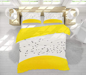3D White Sky Bird 2018 Boris Draschoff Bedding Bed Pillowcases Quilt