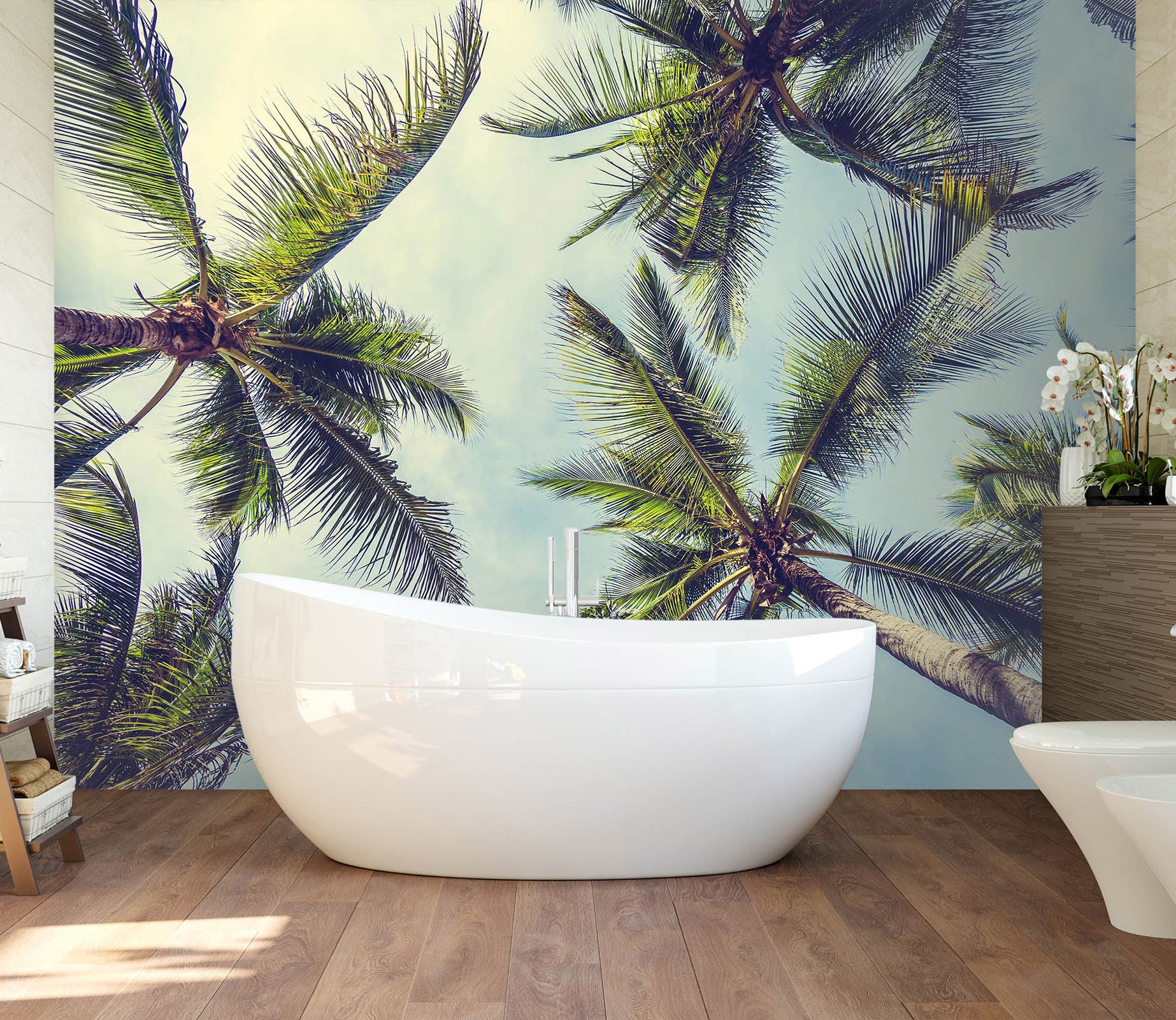 3D Coconut Tree 127 Wall Murals