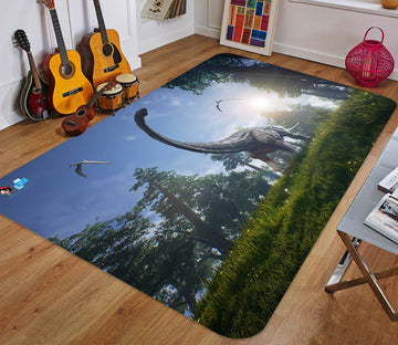 3D Sunlight Brontosaurus 50 Non Slip Rug Mat Mat AJ Creativity Home 