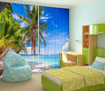 3D Big Coconut Tree 868 Curtains Drapes Wallpaper AJ Wallpaper 