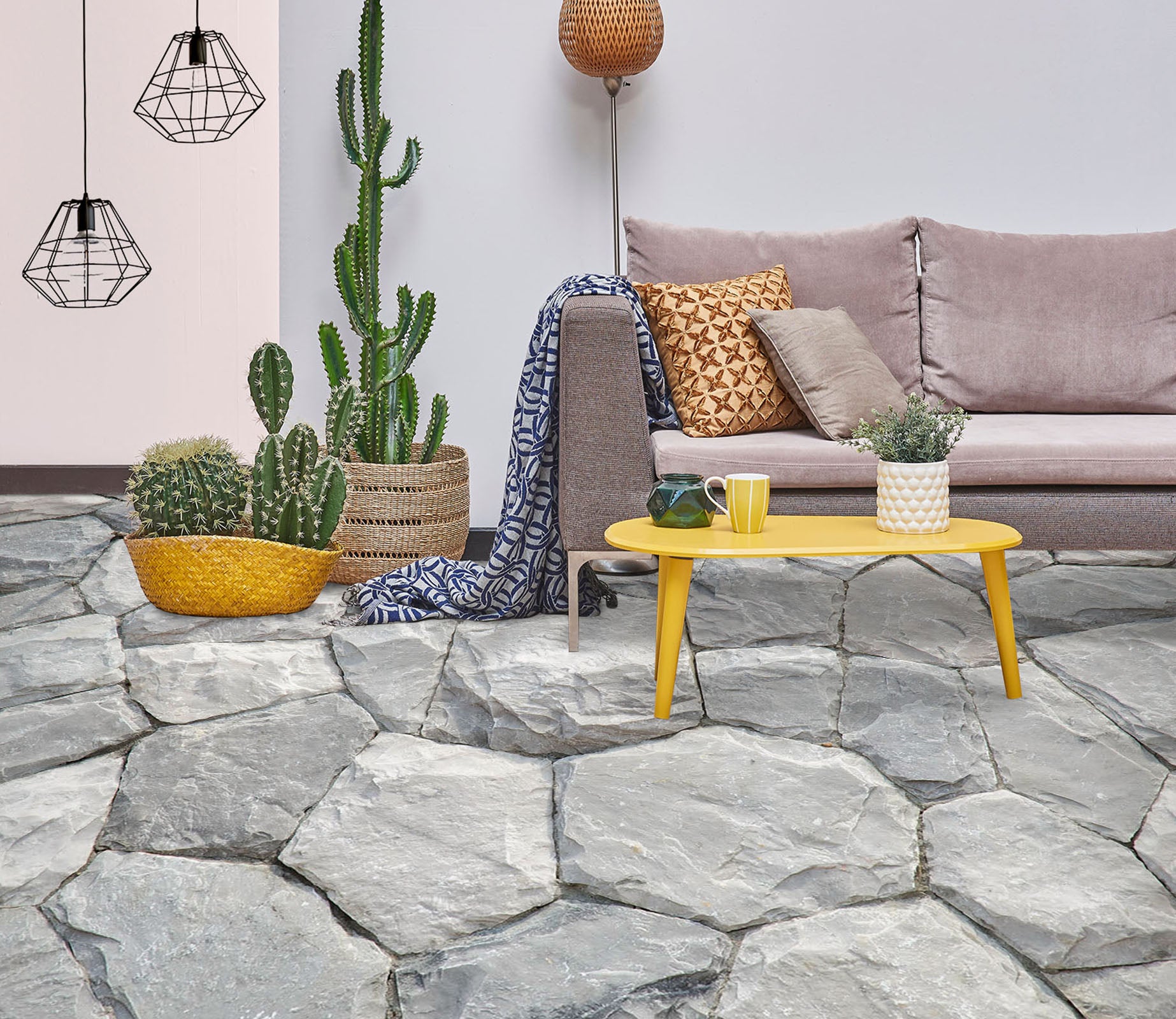 3D Light Gray Stones 986 Floor Mural  Wallpaper Murals Self-Adhesive Removable Print Epoxy