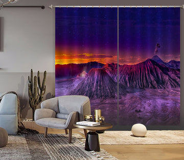 3D Mountains 141 Marco Carmassi Curtain Curtains Drapes