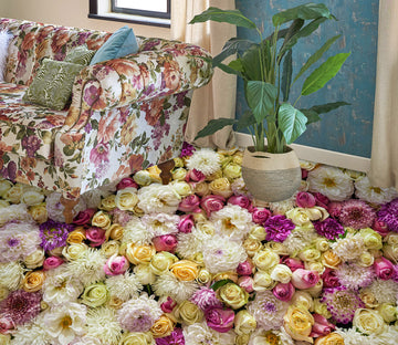 3D Lively Flowers 371 Floor Mural  Wallpaper Murals Rug & Mat Print Epoxy waterproof bath floor