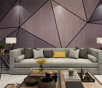 3D Black Triangle WG164 Wall Murals
