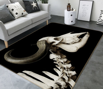 3D Cattle Skull 030 Animal Non Slip Rug Mat