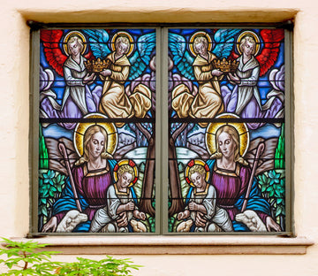 3D Princess Baby 027 Window Film Print Sticker Cling Stained Glass UV Block