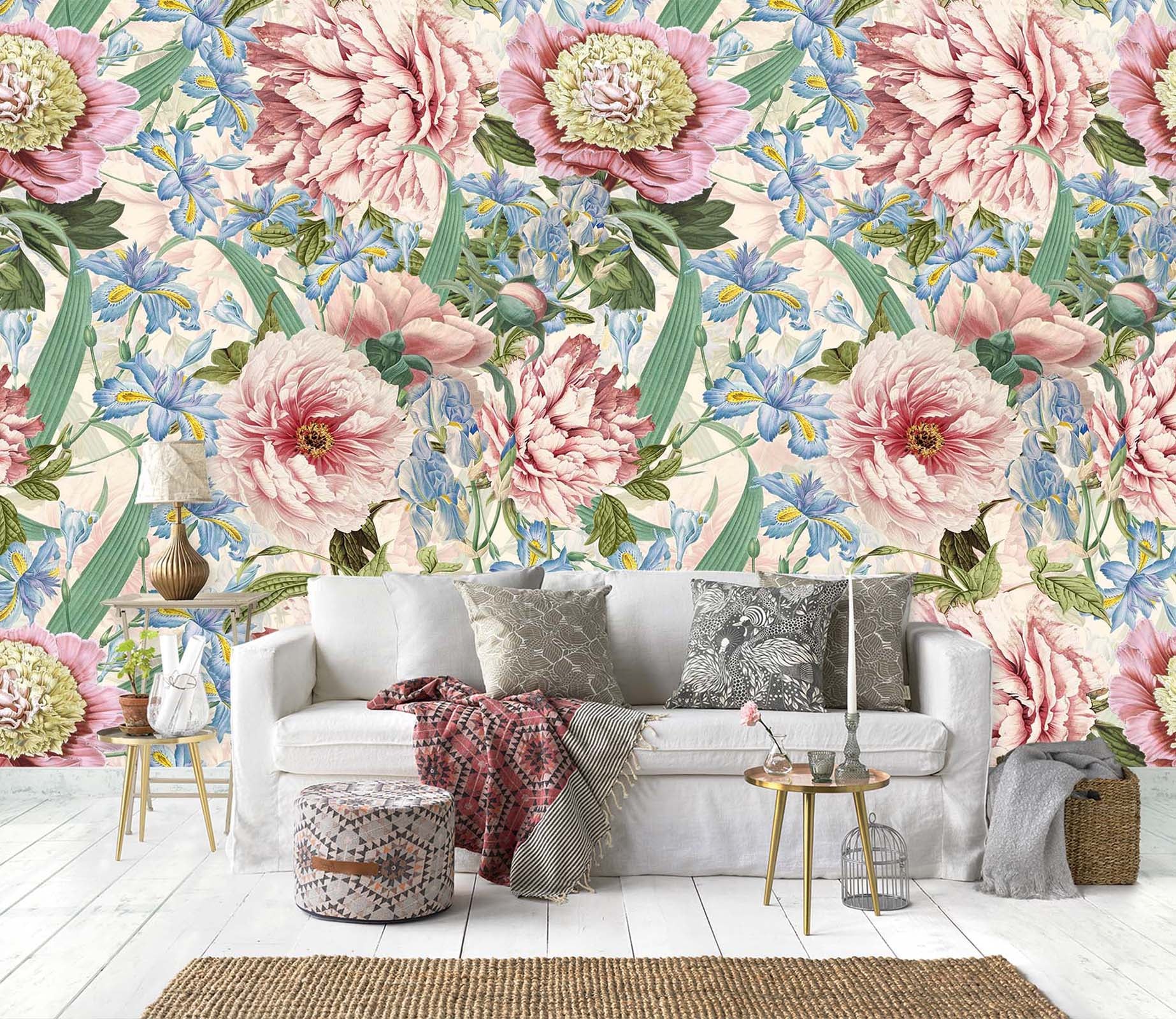 3D Big Red Flower 173 Uta Naumann Wall Mural Wall Murals