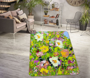 3D Beautiful Garden 3016 Allan P. Friedlander Rug Non Slip Rug Mat