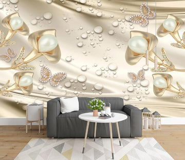 3D Noble Pearl 381 Wall Murals