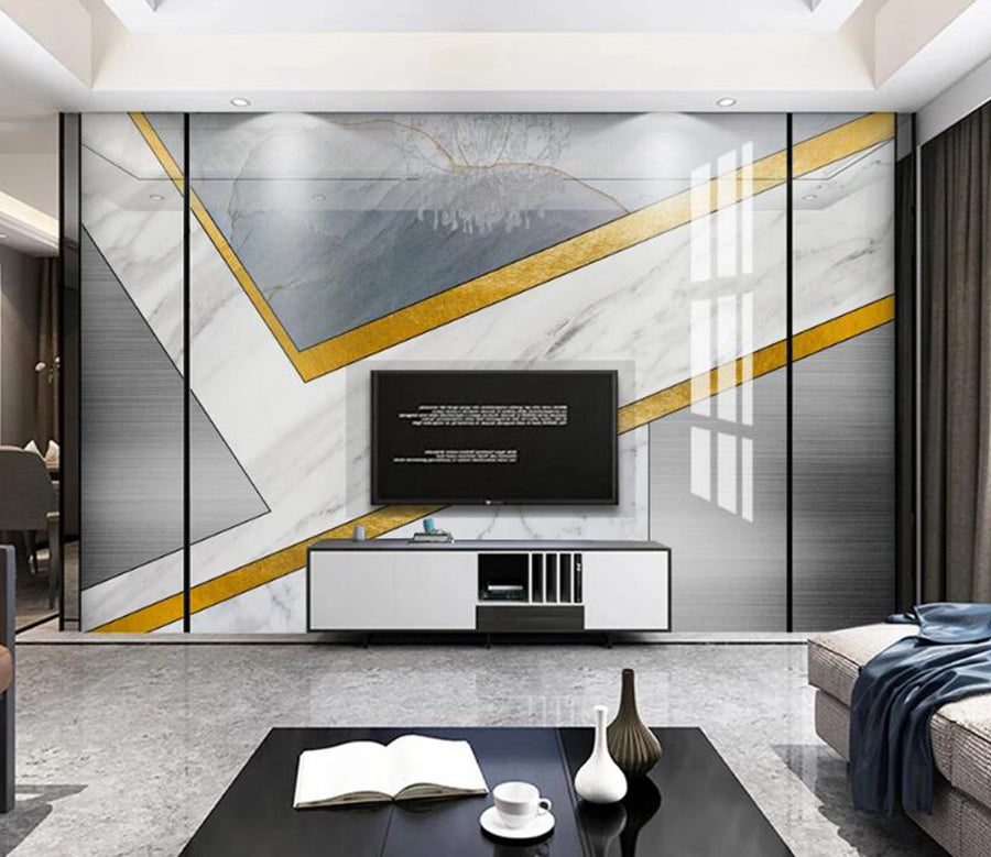 3D Three-color Marble Texture 850 Wall Murals