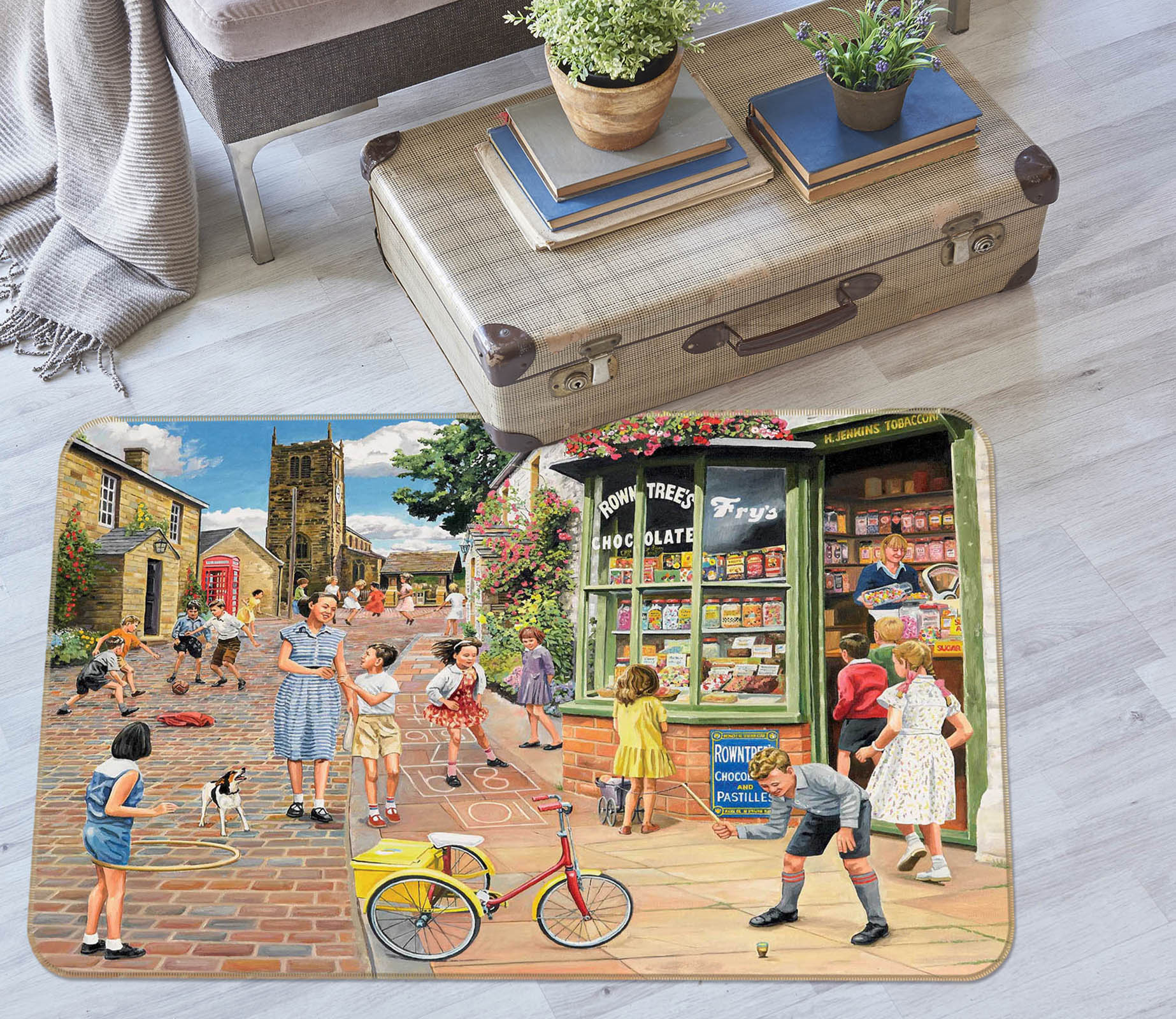 3D The Sweet Shop 1118 Trevor Mitchell Rug Non Slip Rug Mat