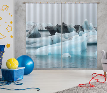 3D Ice Sea 118 Marco Carmassi Curtain Curtains Drapes