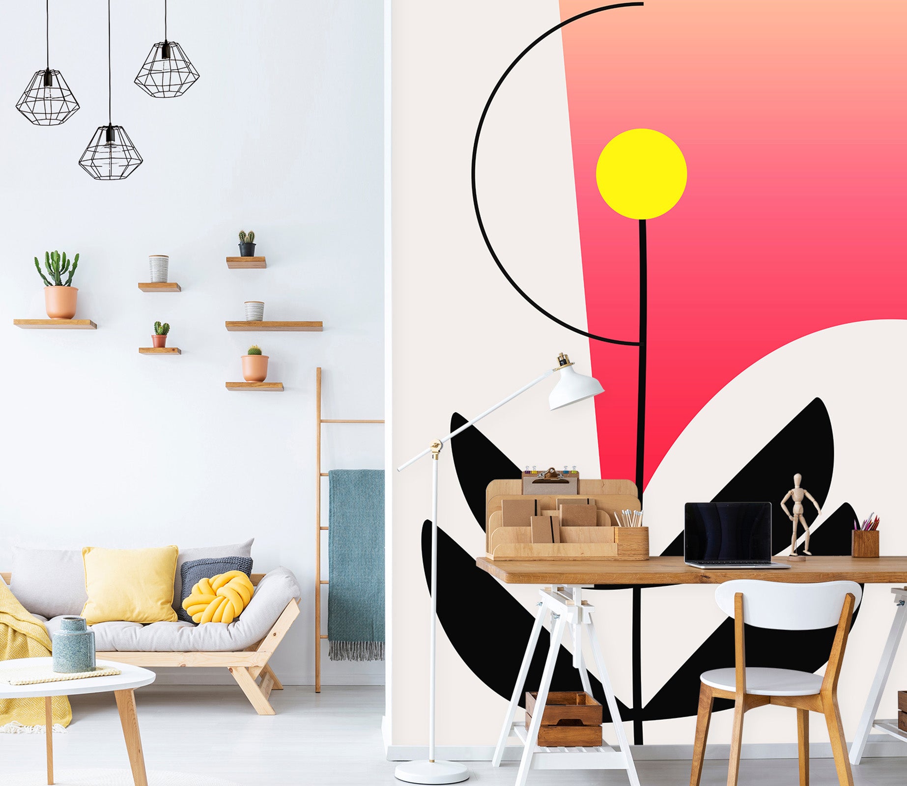 3D Golden Sun 1502 Boris Draschoff Wall Mural Wall Murals