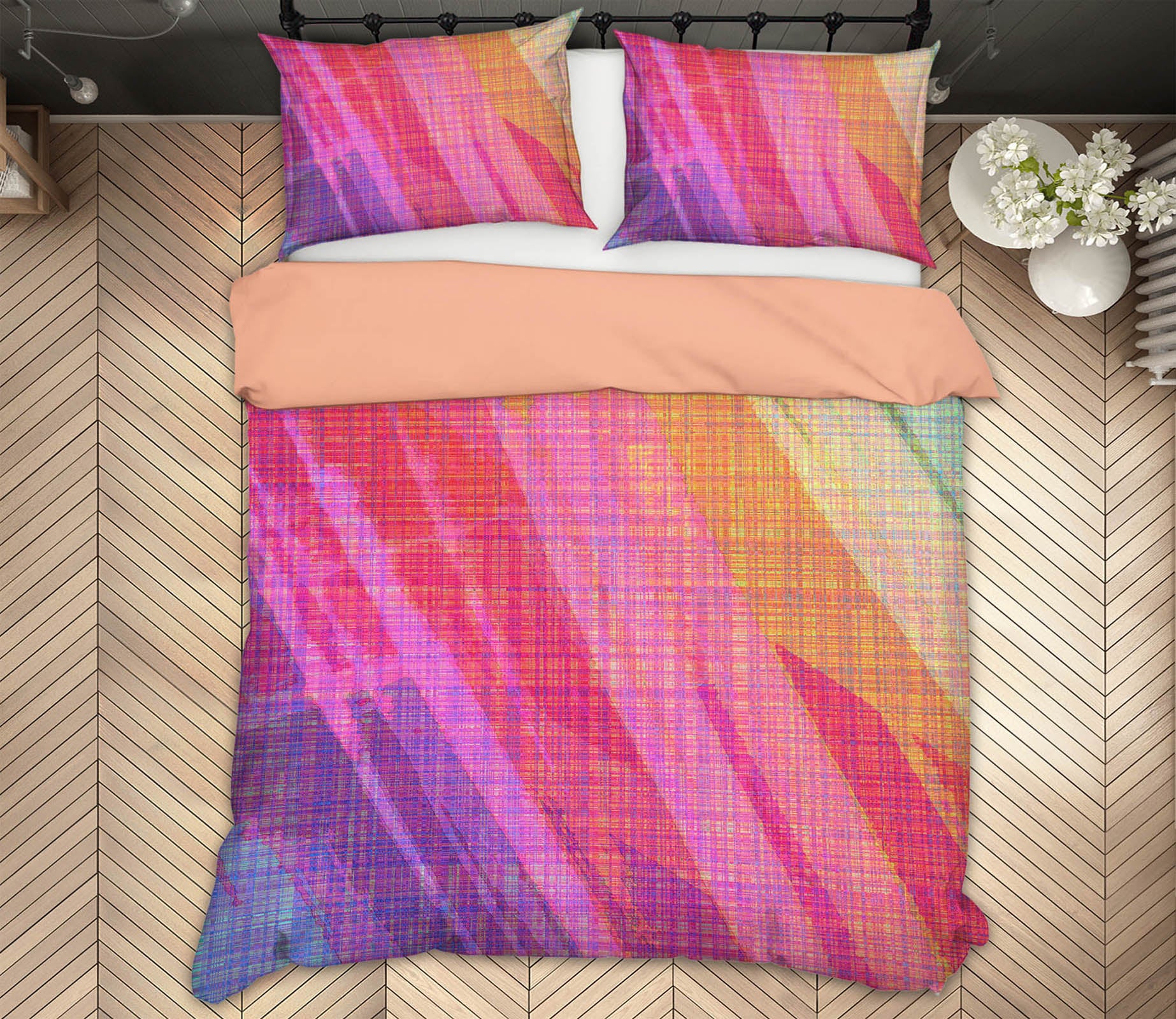 3D Abstract Rainbow 70162 Shandra Smith Bedding Bed Pillowcases Quilt