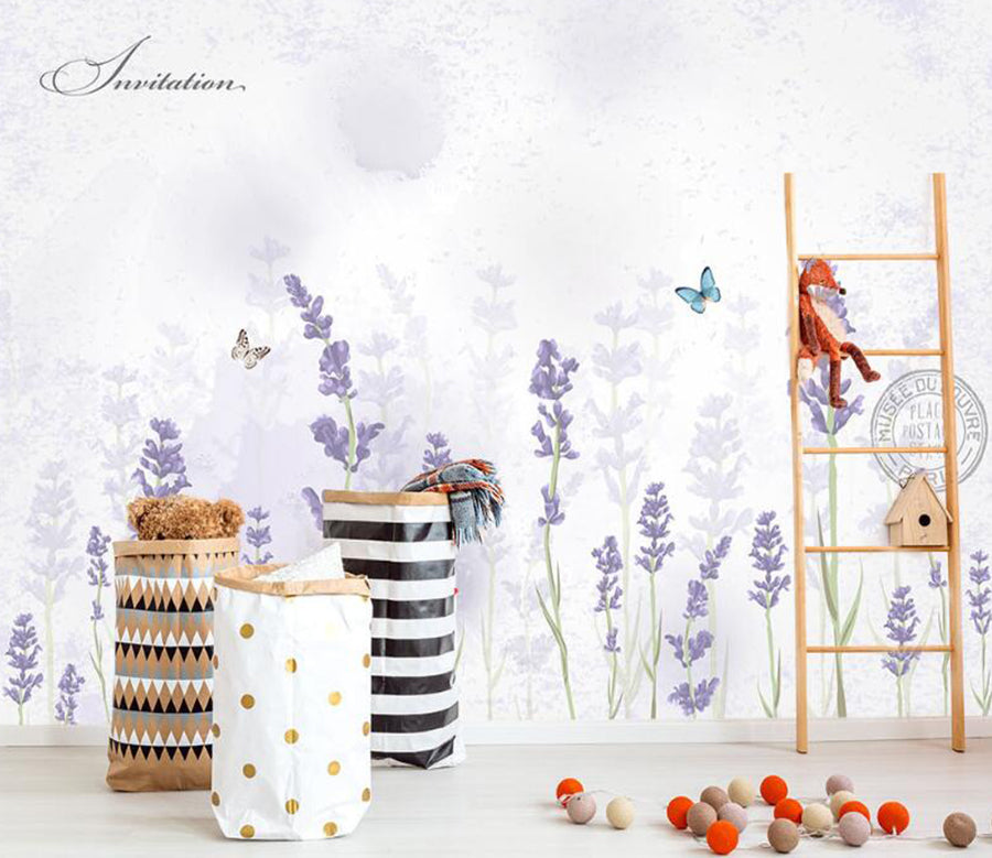 3D Dream Lavender 856 Wall Murals