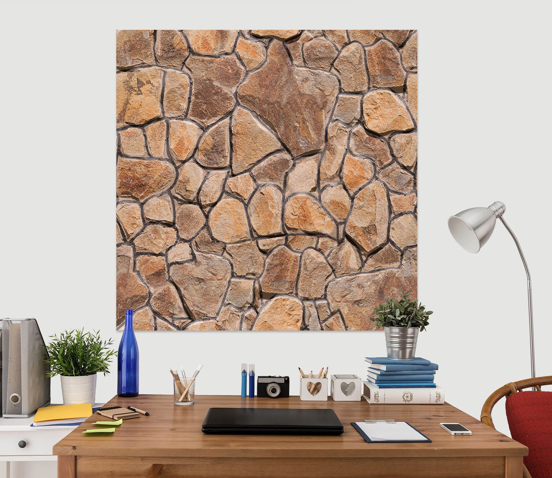 3D Stone Wall 1076 Wall Sticker