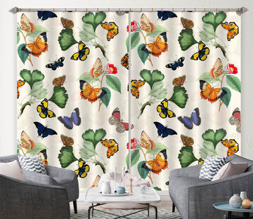 3D Painted Butterfly 143 Uta Naumann Curtain Curtains Drapes