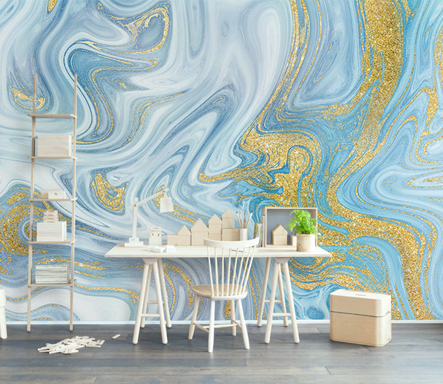 3D White Abstract WG019 Wall Murals