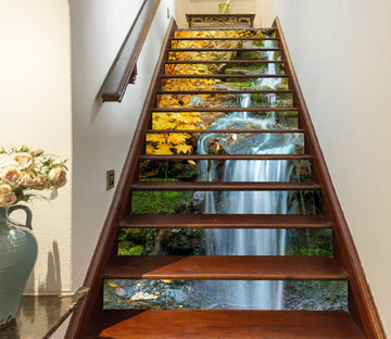 3D Fine Water To Waterfall 296 Stair Risers