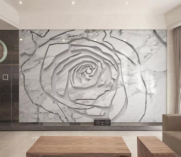 3D Carving Roses WC244 Wall Murals
