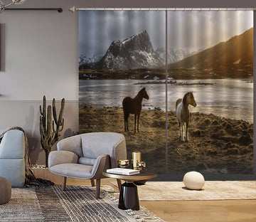 3D Prairie Horse 159 Marco Carmassi Curtain Curtains Drapes